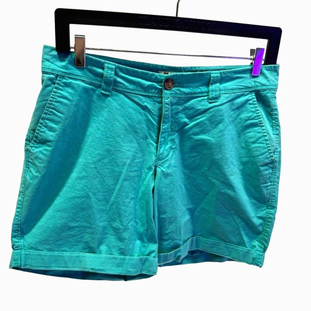 Old Navy teal cotton chino short